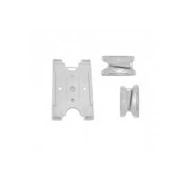 Portagafete semi rígido convertible blanco